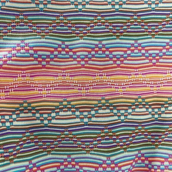 Shoshanna womens rainbow chevron preowned strapless one piece bathing suit Large - Picture 9 of 9